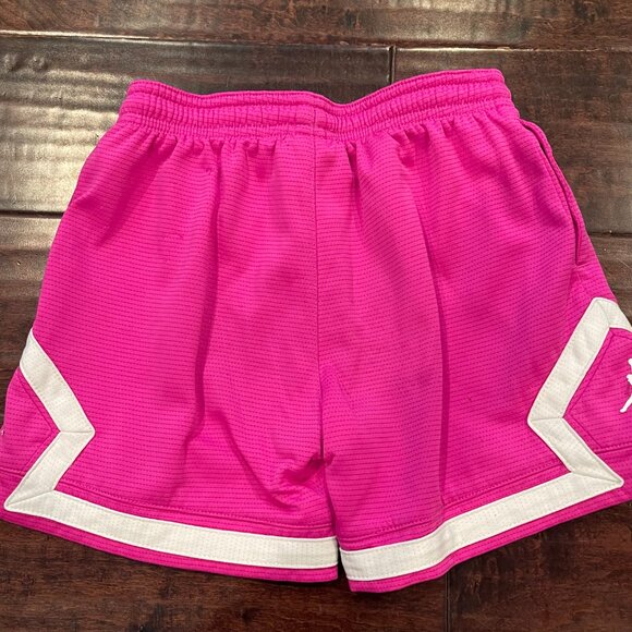 Nike Jordan Dri-FIT Sport, Little Kids' Diamond Shorts, Size 6X, Fire Pink - Picture 5 of 9